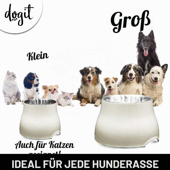 Hagen dogit Erhöhter Napf, 2-in-1 weiss, wei&amp;