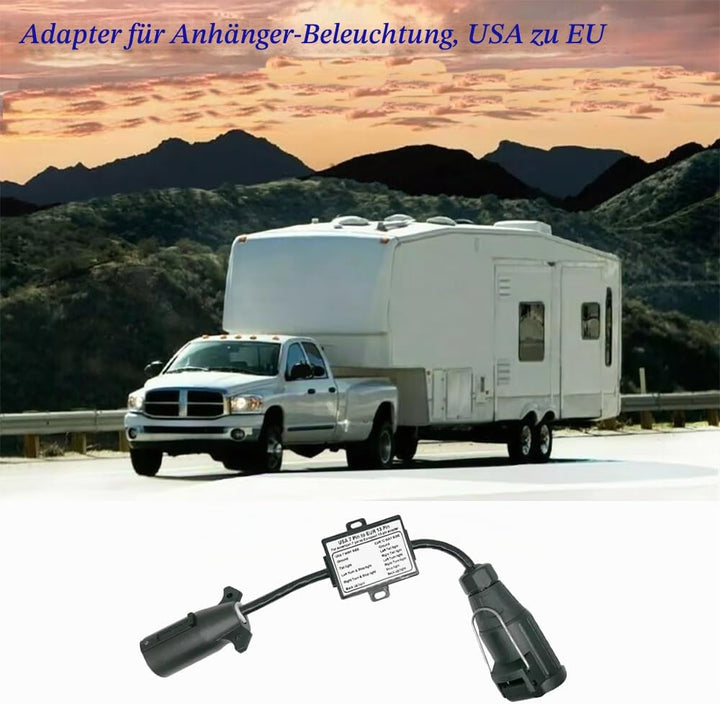 NEWFUN Adapter Anhänger 7 Auf 13 Polig, Anhängerstecker Kabelbaum, Adapterkabel Anhänger Verlängerun