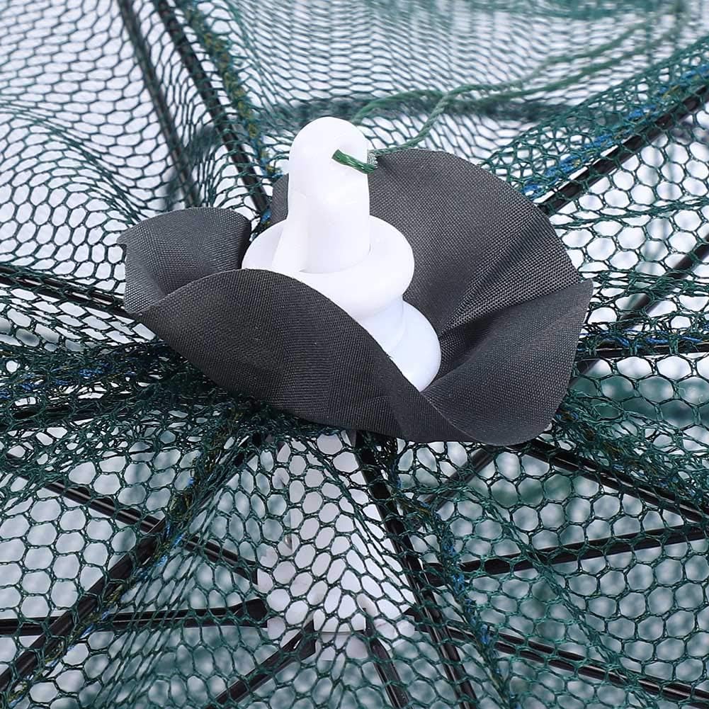 Fischernetz, tragbares Fischreusennetz, 8-Loch-Fischreusen, Fischnetz, faltbares Nylon-Fischernetz z