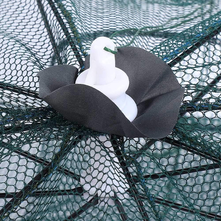 Fischernetz, tragbares Fischreusennetz, 8-Loch-Fischreusen, Fischnetz, faltbares Nylon-Fischernetz z