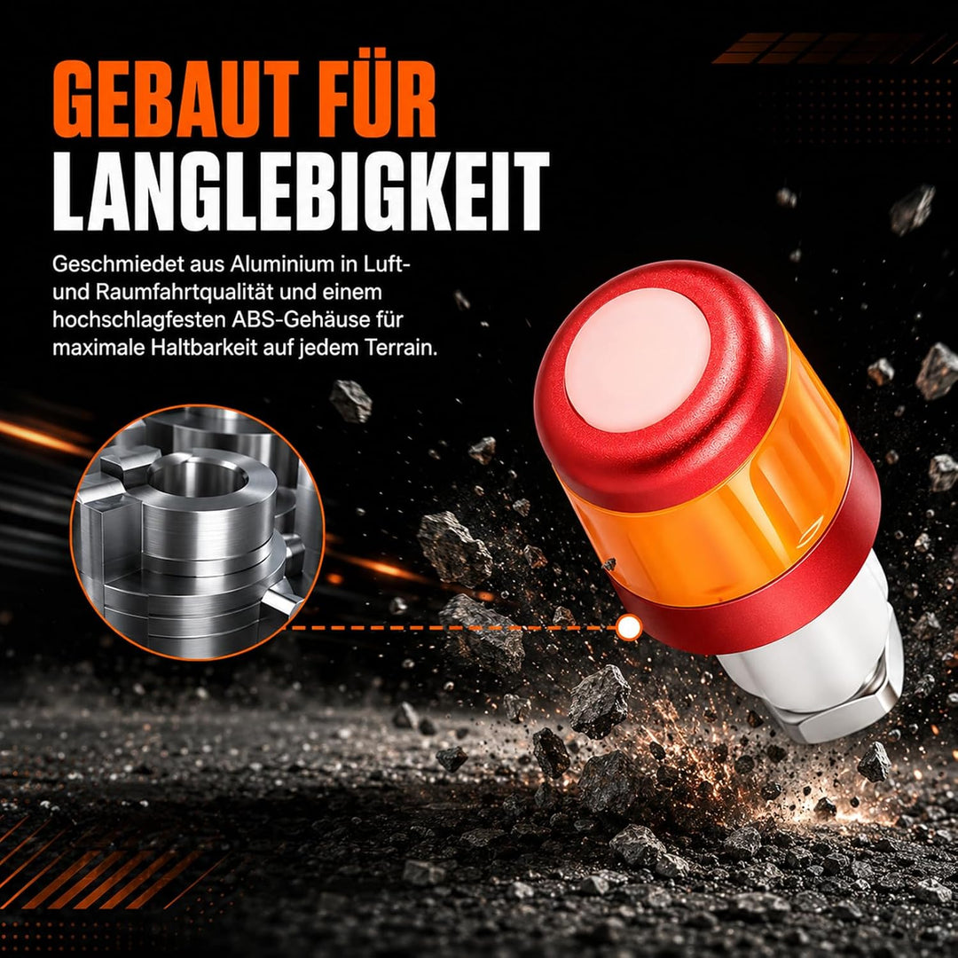 LED Blinker E Scooter Nachrüsten Set, Wiederaufladbare Fahrrad Blinker für E Scooter, Wasserdichtes