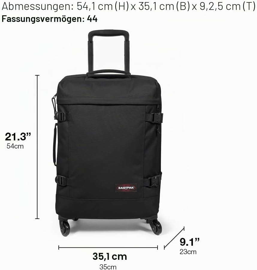 Eastpak TRANS4 S Koffer, 163 cm, 159 L, Black Denim (Grau), Black Denim