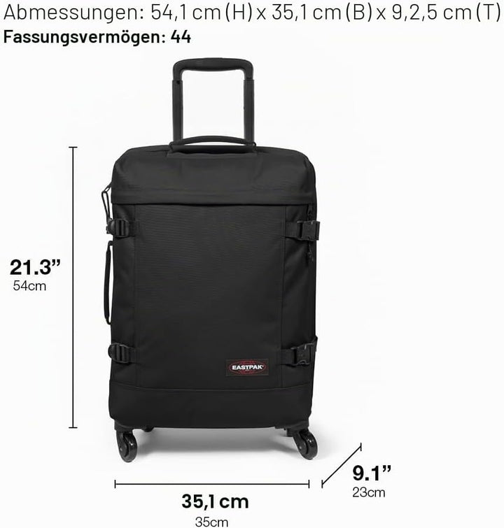 Eastpak TRANS4 S Koffer, 163 cm, 159 L, Black Denim (Grau), Black Denim