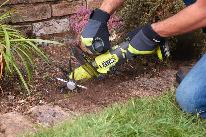 RYOBI 18 V ONE+ Akku-Kompakt-Kultivator RY18HCA-0 (5 cm Arbeitstiefe und 12 cm Arbeitsbreite, 5 cm A