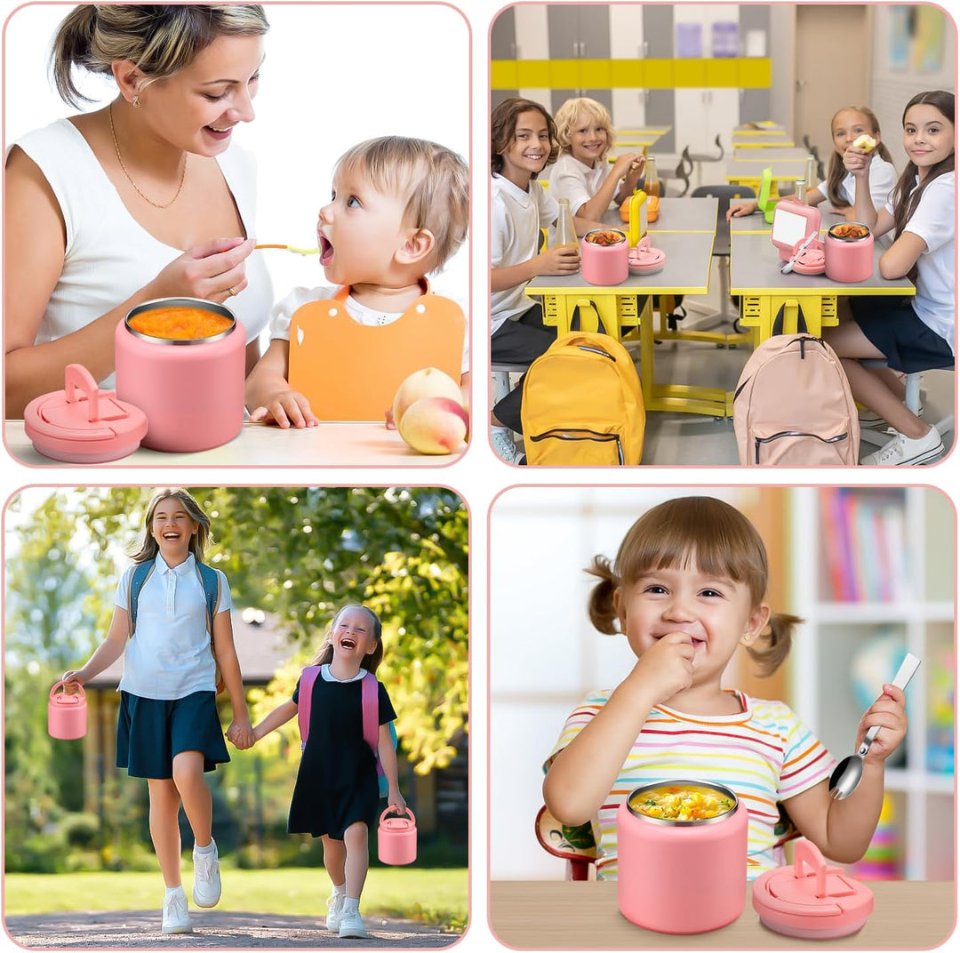 Itslife Thermobehälter für Essen 760ml, Edelstahl Warmhaltebehälter Essen mit Löffel, Thermo Lunchbo