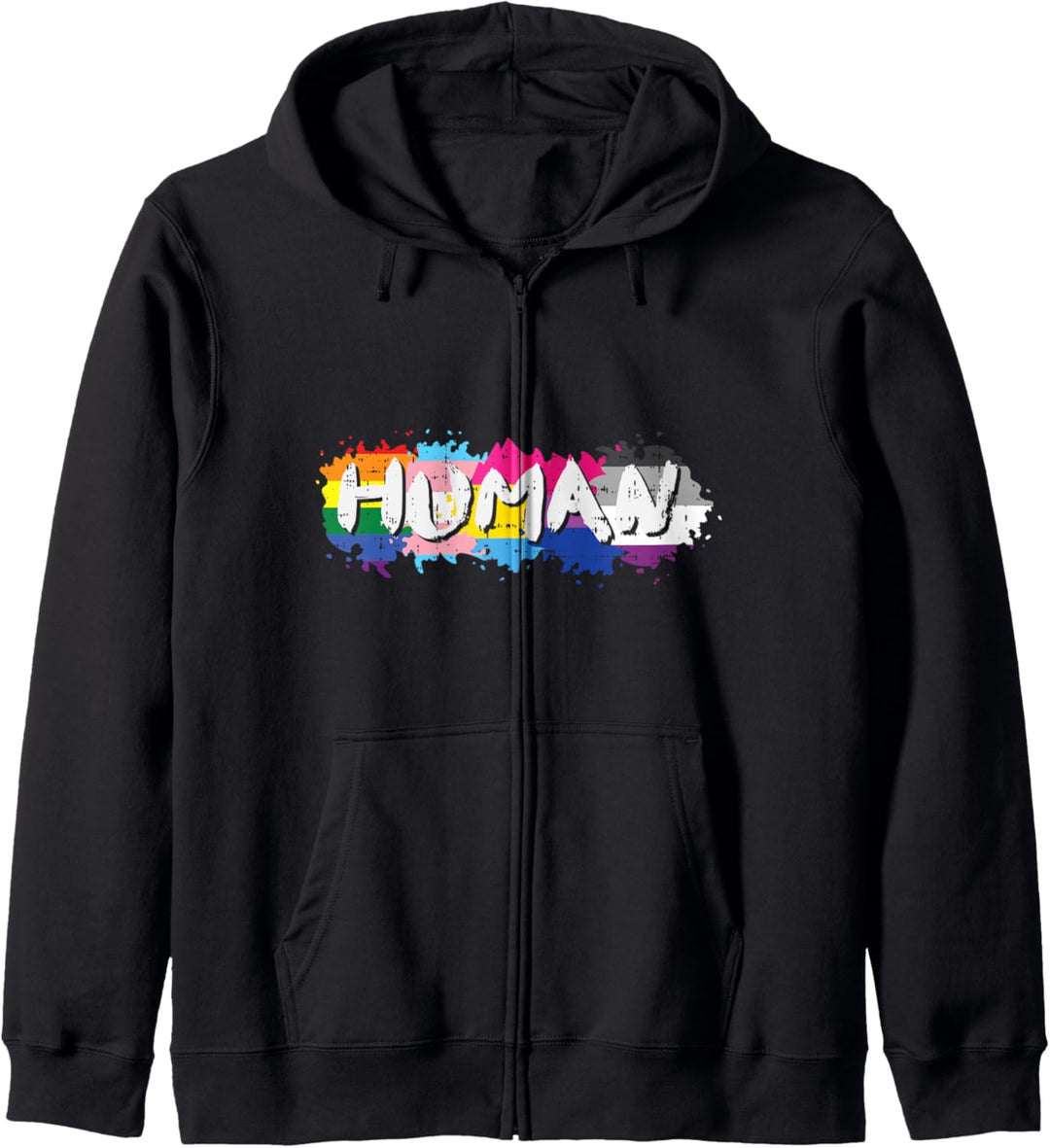 Human LGBT Pride Ally Gay Trans Pansexual Lesbian Asexual Kapuzenjacke