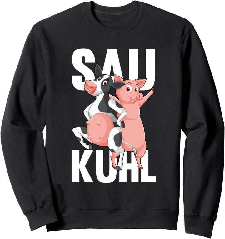Landwirt Bauer Sau Kuhl - Schweinchen Ferkel Schwein Sweatshirt