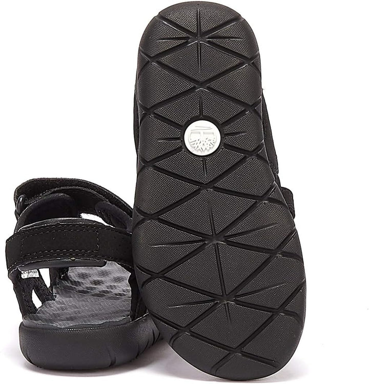 Timberland Unisex Kinder Perkins Row 2-Strap (Youth) Sandalen 21 EU Schwarz, 21 EU Schwarz