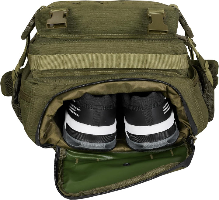ELITRAINX V2 Militär-Rucksack, 45 l, wasserdicht, Cross-Training, Reisen, Sport, Fitnessstudio, trag