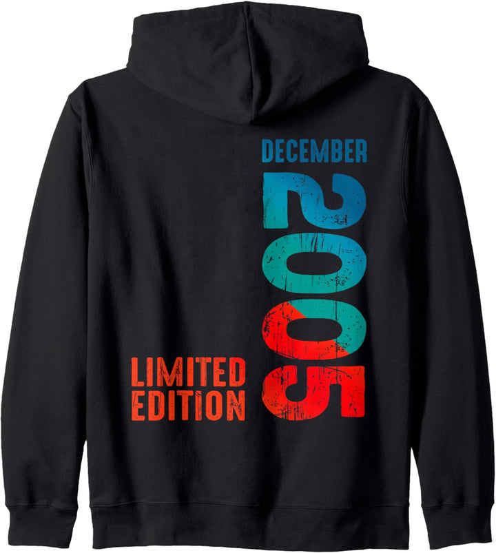 2005 Limited Edition 2005 Dezember 2005 Jahr 2005 Retro 2005 Kapuzenjacke