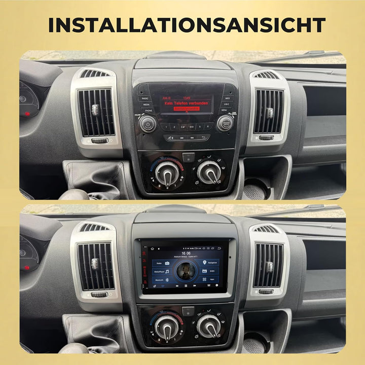 M.I.C. AFI74-L2 Android 14 Autoradio mit Navigation: MT6765V, 4GB+64GB, 7 Zoll QLED Display, SIM, Ap
