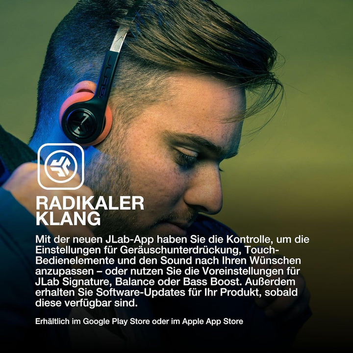 JLab Rewind 2 Retro Kopfhörer - Kleine Bluetooth Kopfhörer Kabellos, 20+ Std Akkulaufzeit, Individue