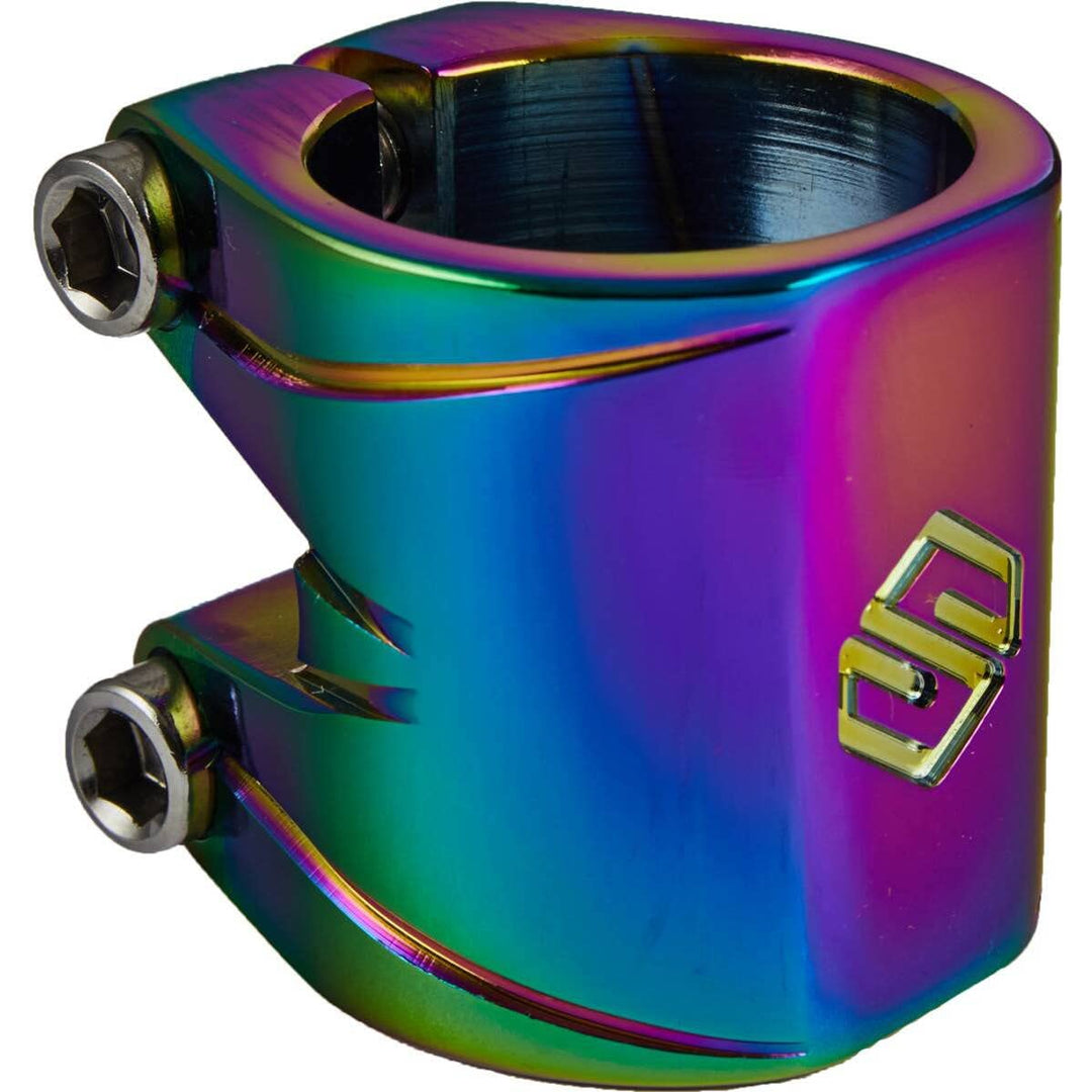 Striker Essence Double V2 Stunt Scooter Klemme Clamp Rainbow Neochrome