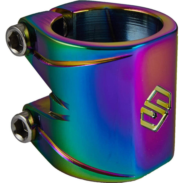 Striker Essence Double V2 Stunt Scooter Klemme Clamp Rainbow Neochrome