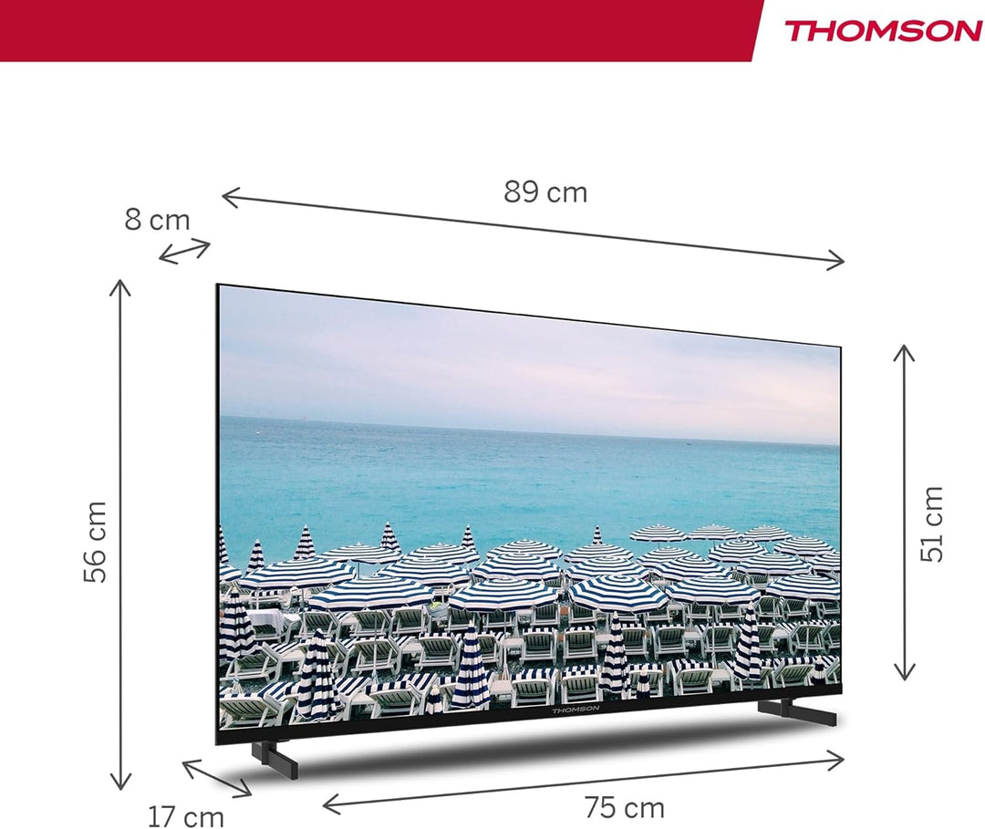 Thomson 40 Zoll (101 cm) LED Full HD Easy TV – Kein Smart – Hotel Mode, USB, HDMI, Triple-Tuner (Kab