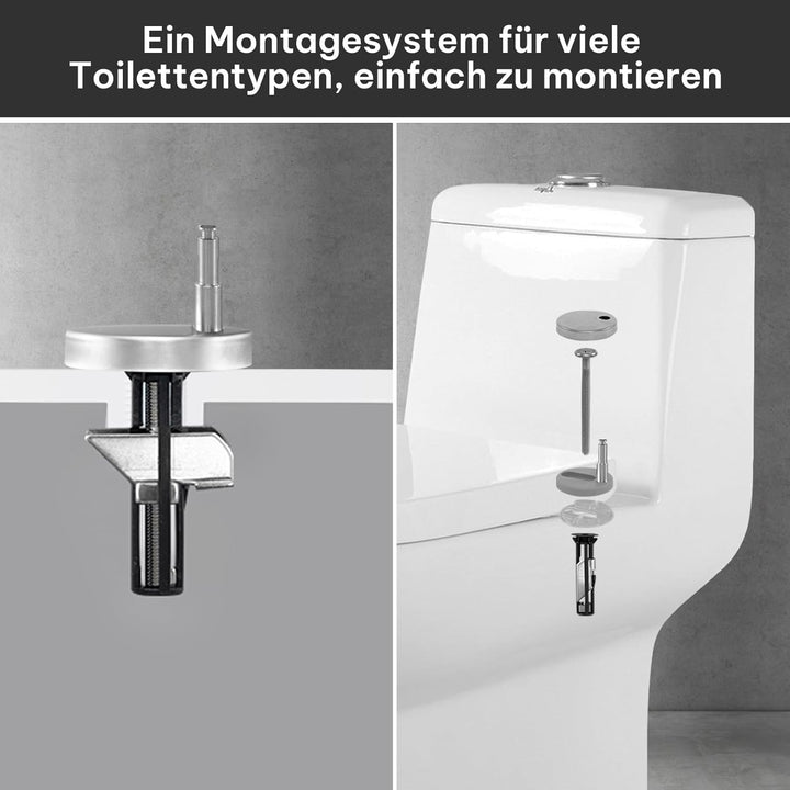 eSituro Toilettendeckel Klodeckel Wc Sitz mit Absenkautomatik Fast Fix/Schnellbefestigung Duroplast