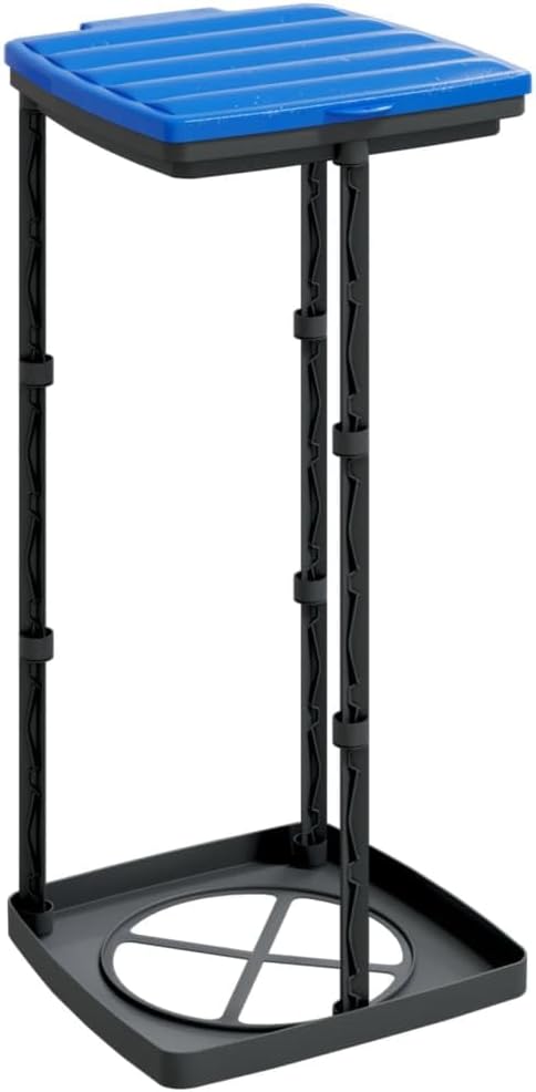 vidaXL Müllsackständer 2 STK., Müllsackhalter mit Deckel, Mülltütenhalter für Küche Garten Garage, M