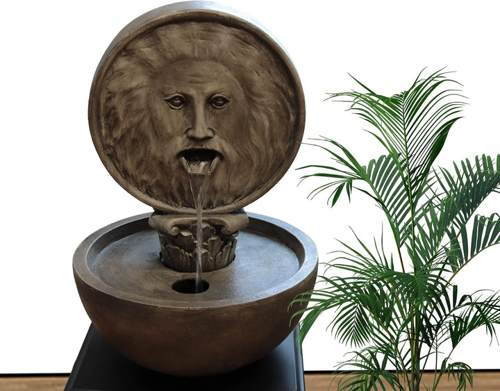 Köhko Wasserspeiele Bocca Della Verità-Wahrheit springbrunnen für Zimmen Terrase Indoor Outdoor Mund