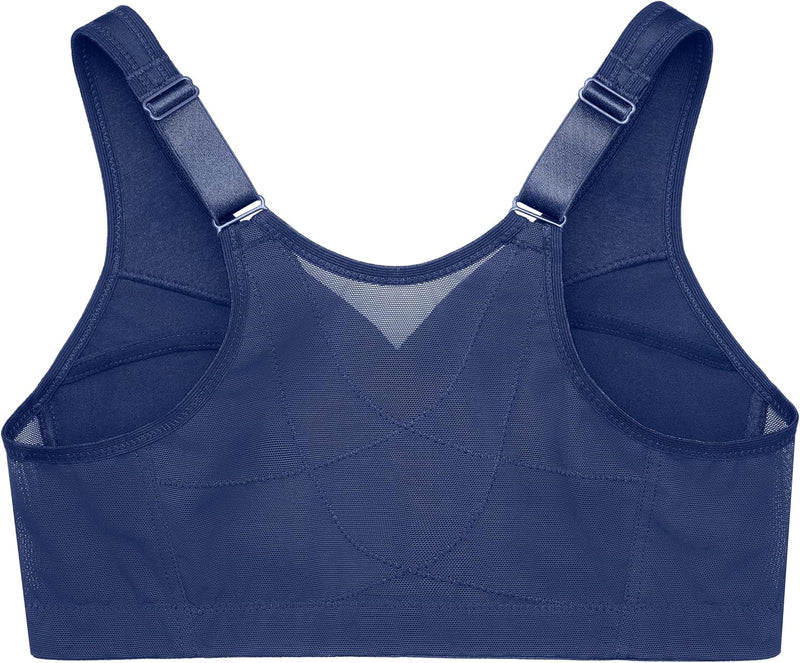 Glamorise Damen Full Coverage Bra 80B Blau, 80B Blau