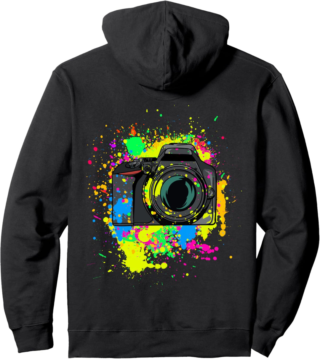 bunte Kamera mit Farbe Geschenk für Kamera & Fotografen Pullover Hoodie