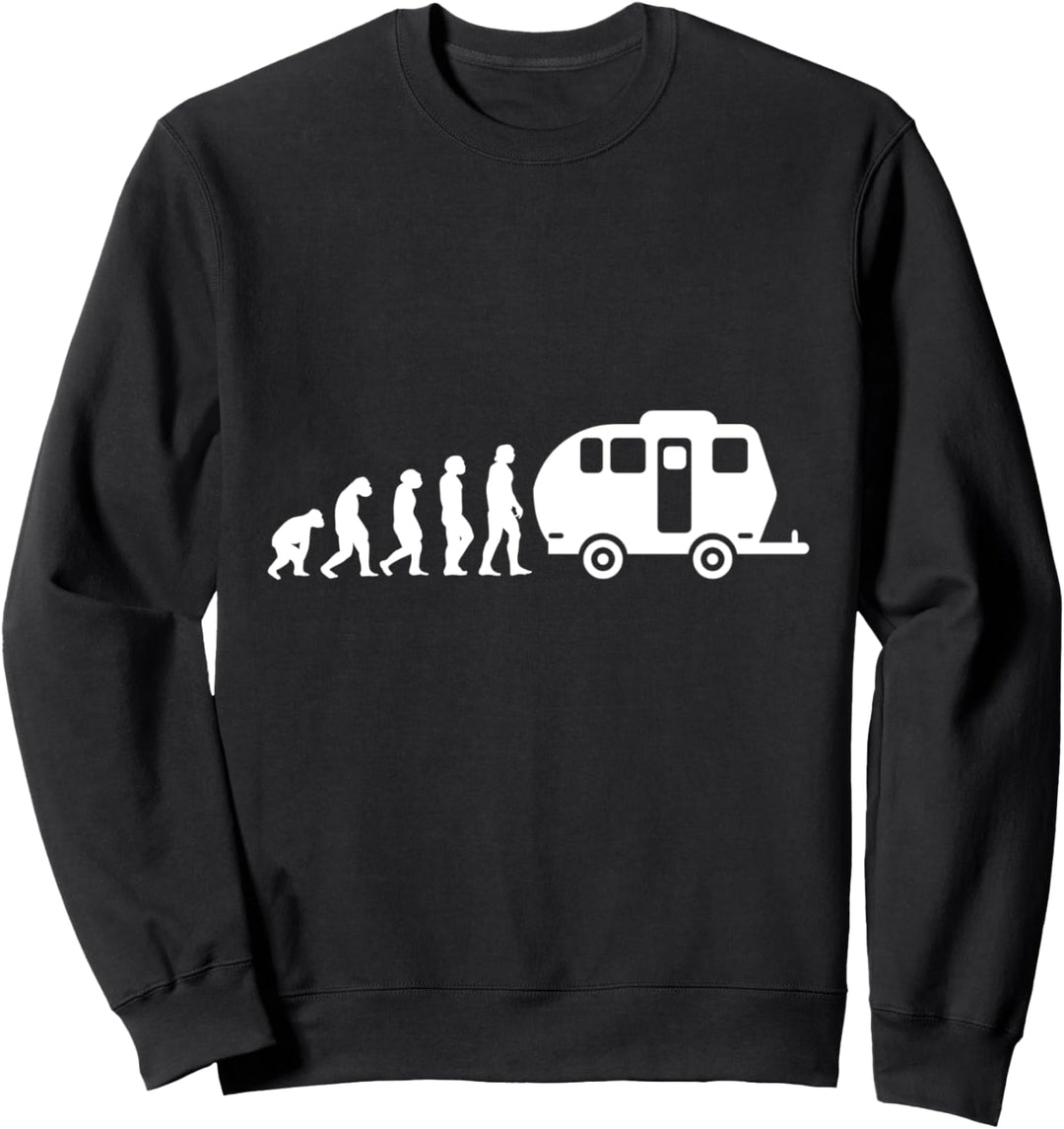 Camper Van Camping Evolution Caravan Wohnmobil Camp Sweatshirt