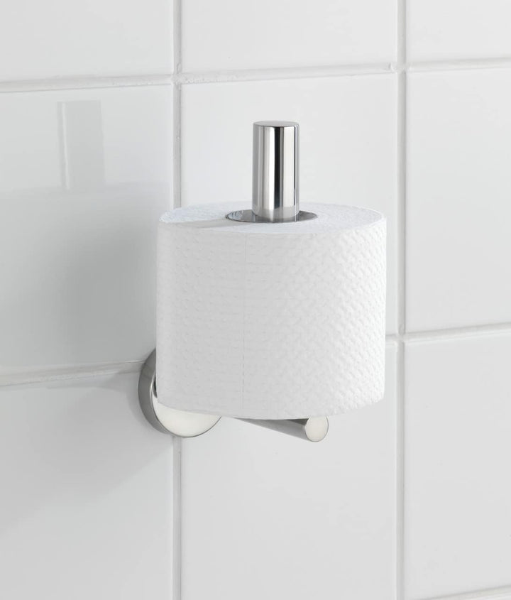 WENKO Ersatzrollenhalter Mod. Bosio Shine, Wandhalter für Toilettenpapier aus Edelstahl, glänzende O