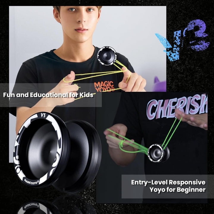 MAGICYOYO Responsive Yoyo V3, Profi JoJo für Kinder und Anfänger, Magic JoJo mit Leerlauf und Kugell