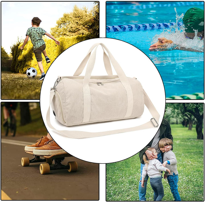 LOIDOU Sporttasche Reisetasche Damen Fitnesstasche mit grossem Schuhfach Nassfach Sport Travel Bag T