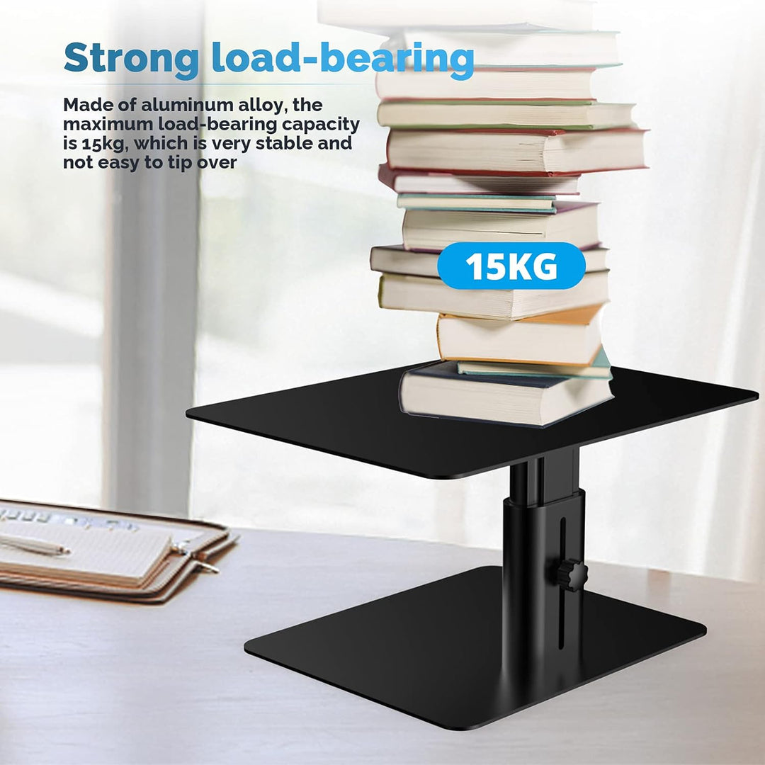 GOKEDA Monitor-Ständer, höhenverstellbar, aus Metall, kompatibel mit Laptop, Computer, Display, iMac