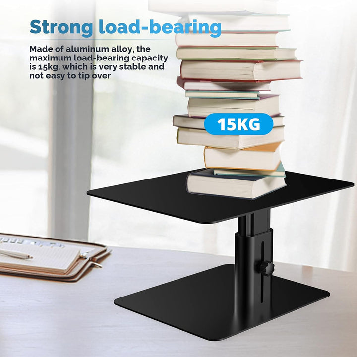 GOKEDA Monitor-Ständer, höhenverstellbar, aus Metall, kompatibel mit Laptop, Computer, Display, iMac