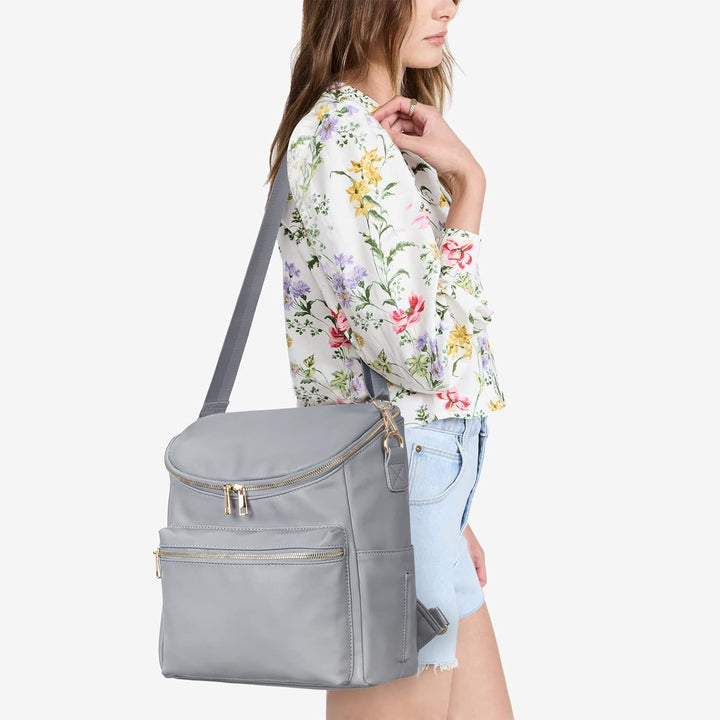 Minsong Diaper Bag Backpack, Fashion Leather Mommy Backpacks, Travel Baby Diaper Bags with in Bag Or