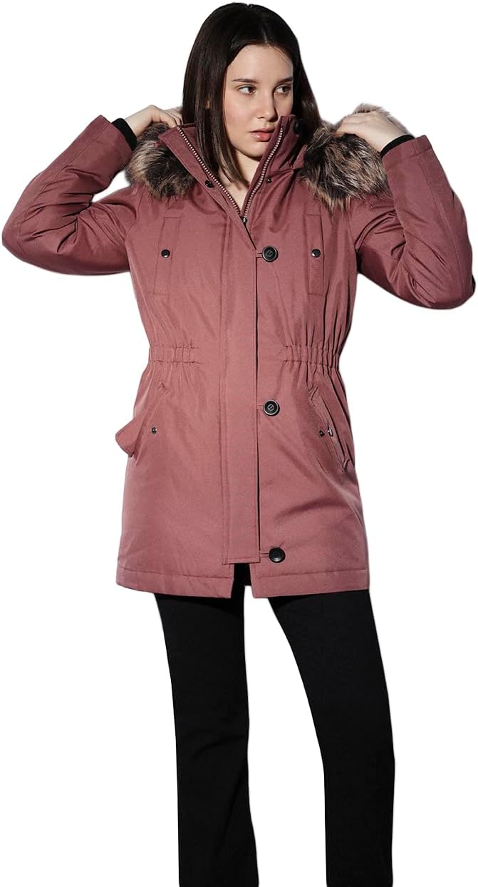 ONLY Female Langer Parka ONLIRIS Langer Parka XS Rose Brown, XS Rose Brown