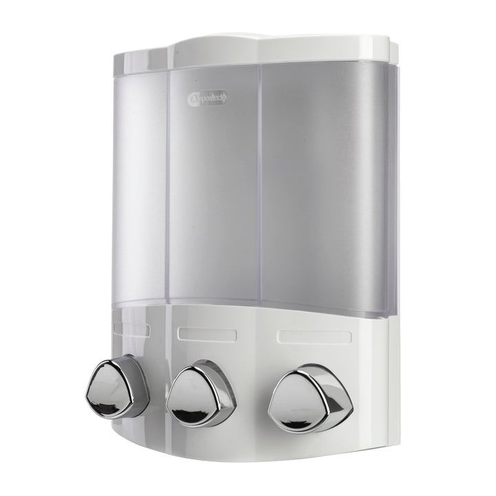 Croydex Euro Trio-Seifenspender, weiss Weiss Dreifach, Weiss Dreifach