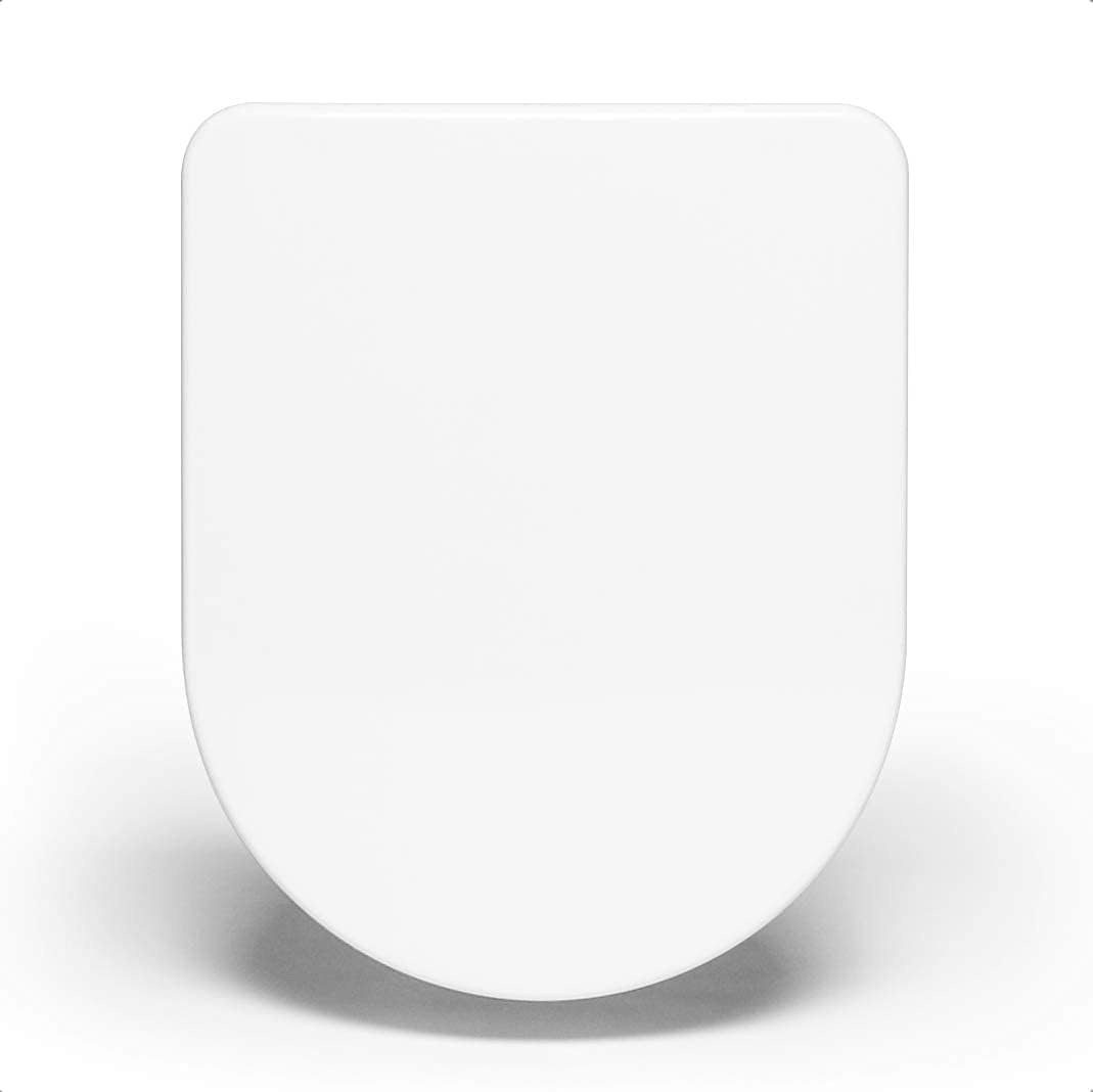 Bullseat® | Toilettendeckel D-Form mit Absenkautomatik | WC Sitz abnehmbar mit Edelstahlbefestigung
