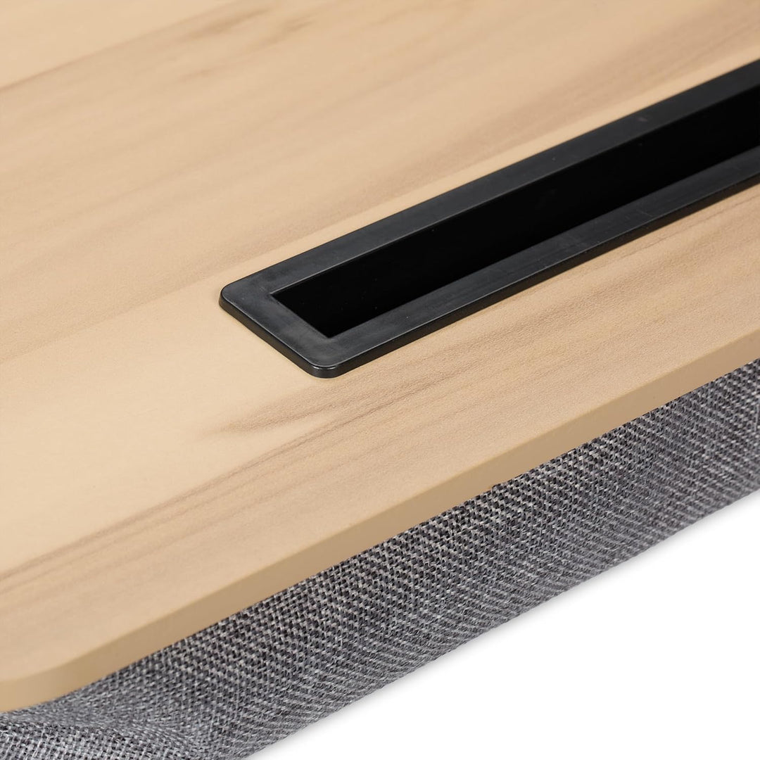 Relaxdays Laptopkissen mit Handyhalter, BxT: 46 x 35 cm, Laptopunterlage für Bett & Sofa, Laptop Kni