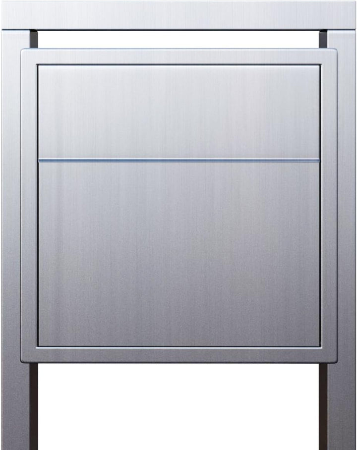Standbriefkasten, Design Briefkasten freistehend Soprano Edelstahl – Bravios Neue Verbesserte Ausfüh