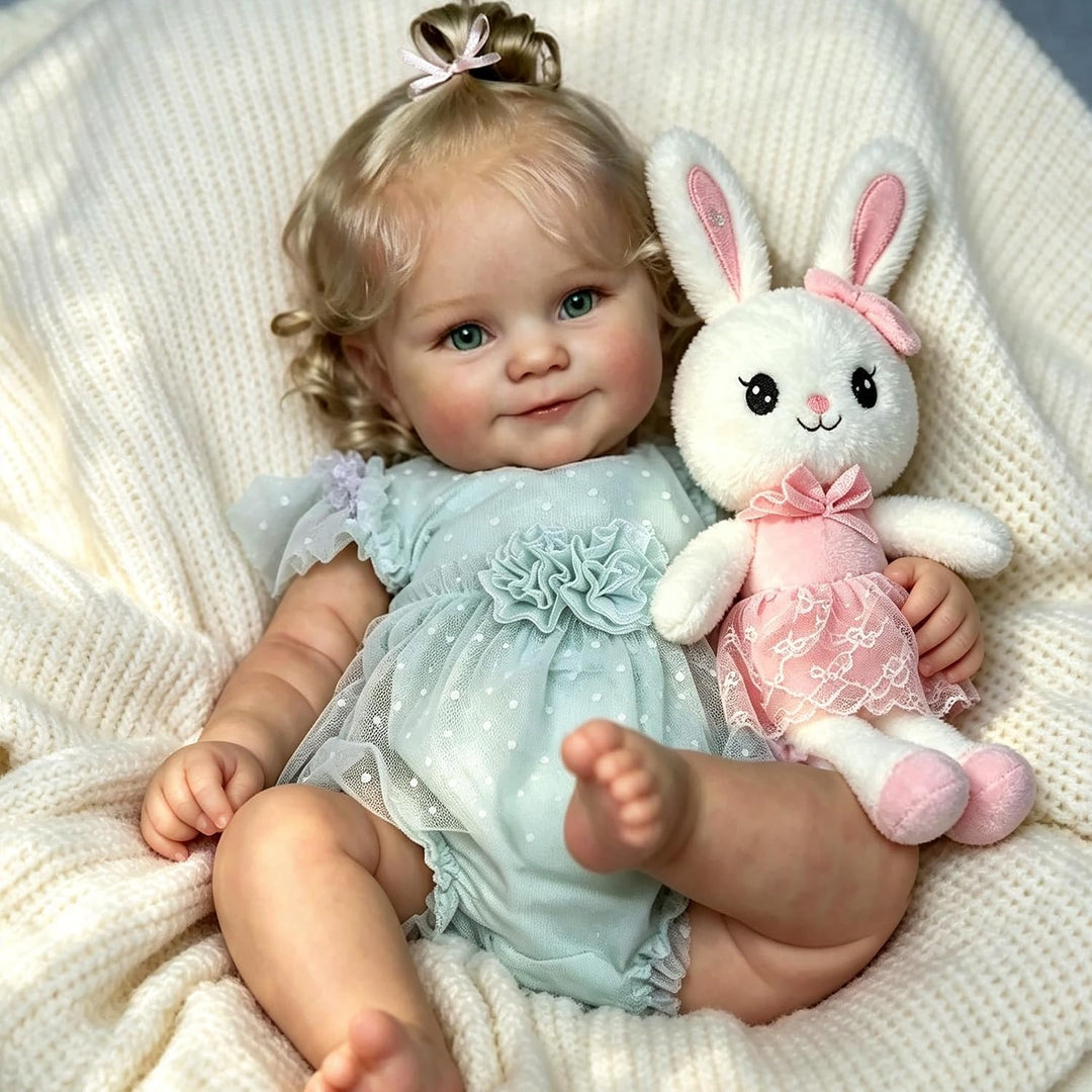 Zero pam Reborn Baby Vollsilikon Lebensecht-48CM Lebensechte Babypuppen, Reborn Puppen Lebensecht Mi