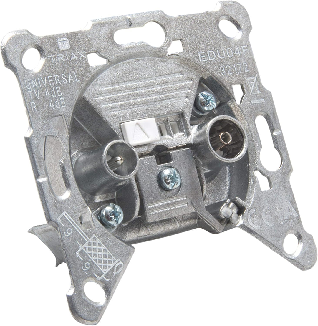 Triax EDU_04F - 2 Loch Super-Breitband-Dose - Antennendose TV/RF