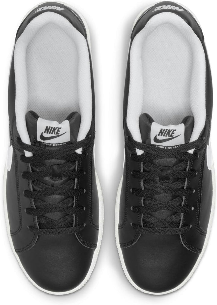 Nike Herren Court Royale Sneakers 42.5 EU Schwarz Black White 010, 42.5 EU Schwarz Black White 010