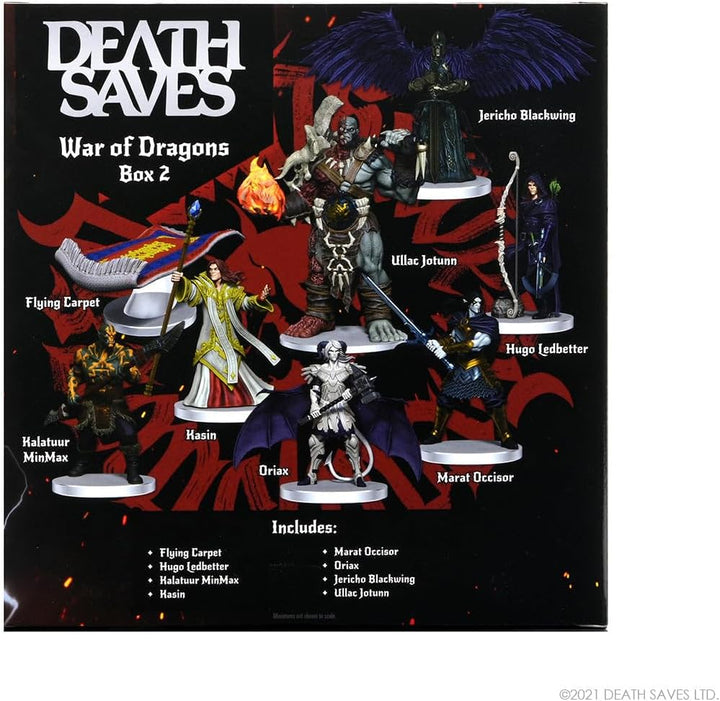WizKids/NECA 72423 Death Saves: War of Dragons Box Set 2 Ghost Zubehör, Mehrfarbig, S