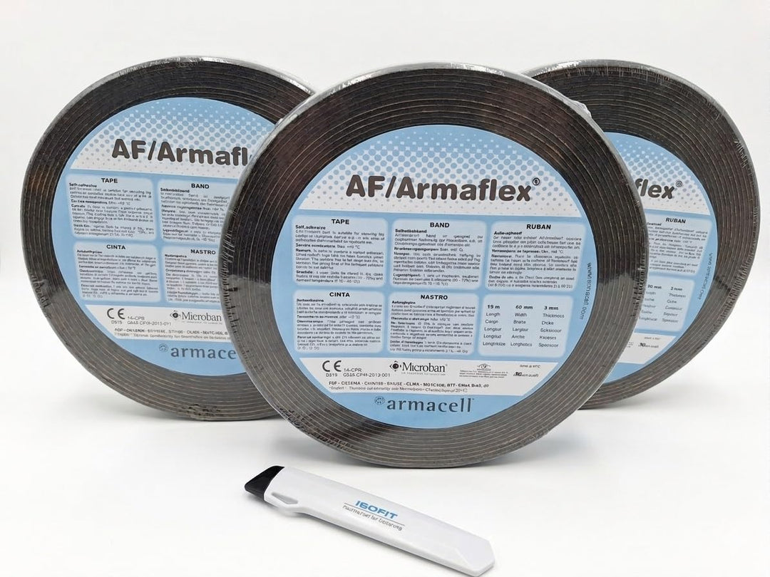 3 Rollen Armaflex AF Klebeband / Tape + Original ISOFIT Cuttermesser