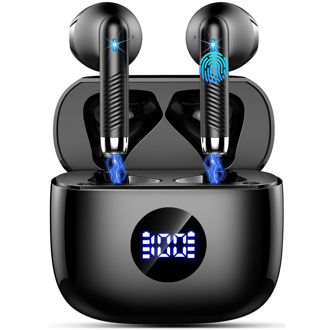 Kopfhörer Kabellos Bluetooth 5.4, Bluetooth Kopfhörer HiFi Stereo mit 4 ENC Noise Cancelling Mic, 40
