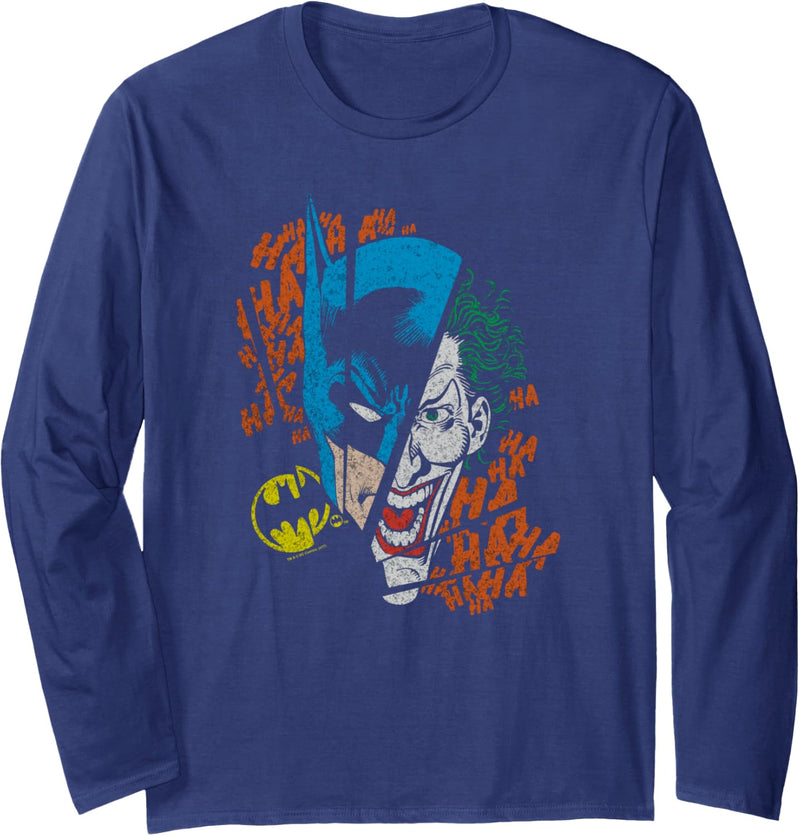 Batman Joker Broken Visage Langarmshirt