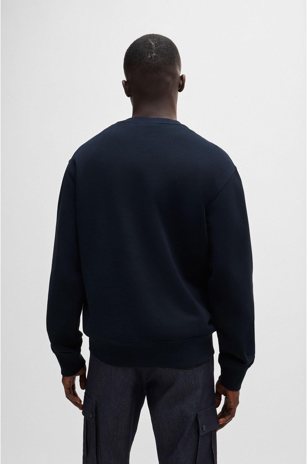 HUGO BOSS Herren Webasiccrew Sweatshirt S Dark Blue404, S Dark Blue404