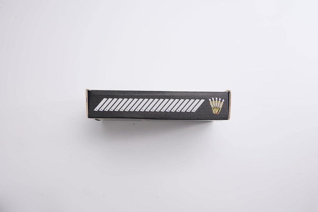 5 Stück Cuttermesser Set Profi mit 20 Stück Ersatzklingen aus Carbonstahl, Teppichmesser mit Gummigr