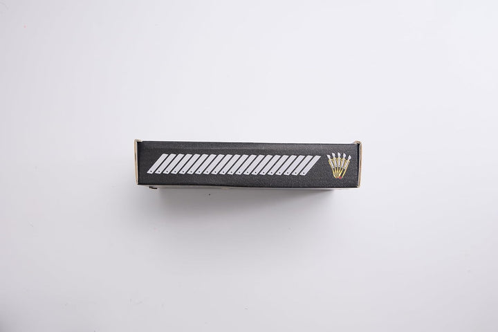 5 Stück Cuttermesser Set Profi mit 20 Stück Ersatzklingen aus Carbonstahl, Teppichmesser mit Gummigr