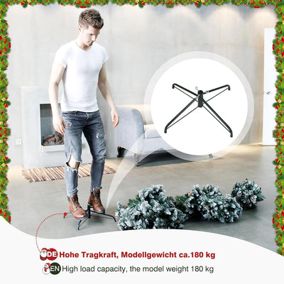 Yorbay künstlicher Weihnachtsbaum Tannenbaum mit Ständer 120cm-240cm für Weihnachten-Dekoration Mehr