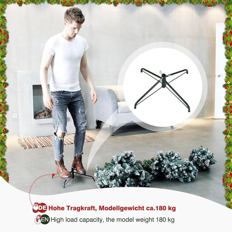 Yorbay künstlicher Weihnachtsbaum Tannenbaum mit Ständer 120cm-240cm für Weihnachten-Dekoration Mehr