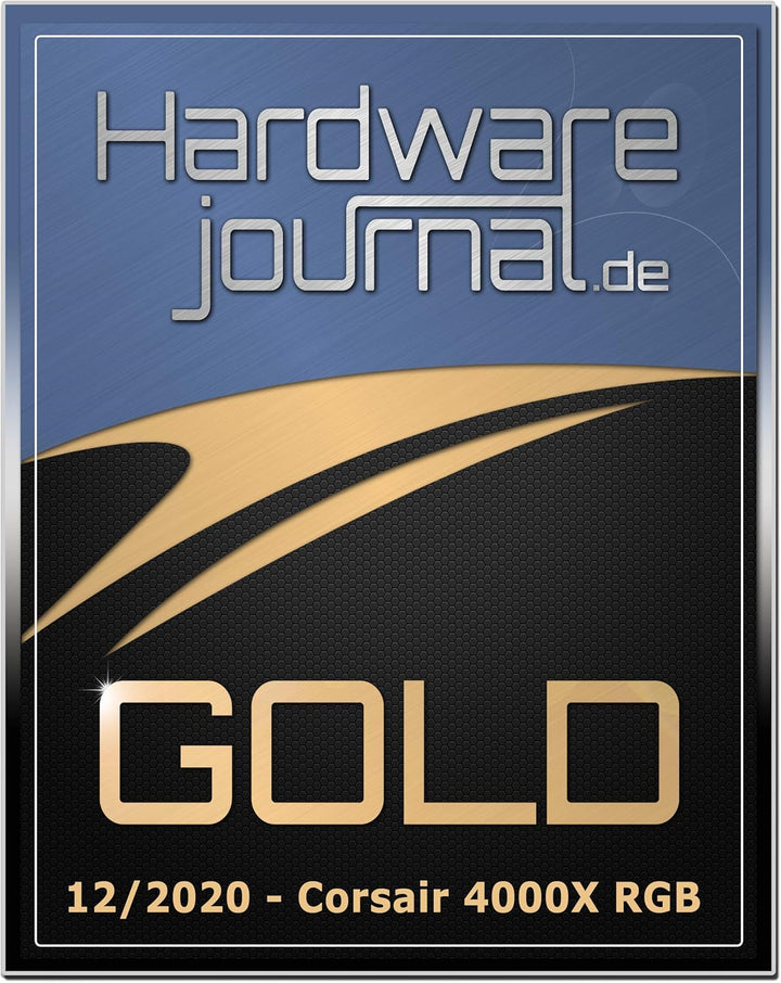 CORSAIR iCUE 4000X RGB Mid-Tower-ATX-PC-Gehäuse mit Gehärtetem Glas - 3x SP120 RGB ELITE Lüfter - iC