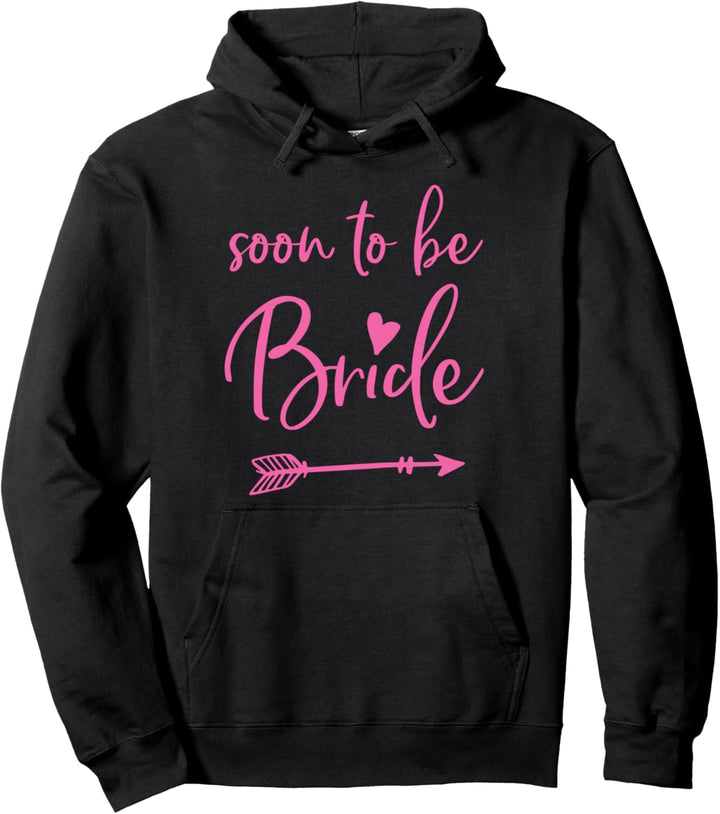 Soon To Be Bride Arrow Heart Pink Graphics Pullover Hoodie